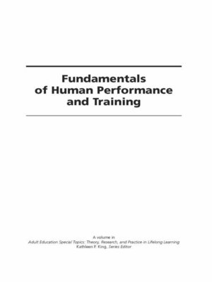 cover image of Fundamentals of Human Performance and Training